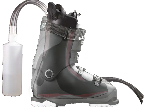 foamed ski boot